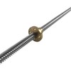 QWORK 2 Pack T8 600mm Lead Screw and Brass Nut