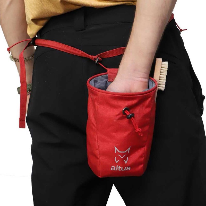 Bolsa magnesera diseñada para colgar de la Cintura C: Rojo