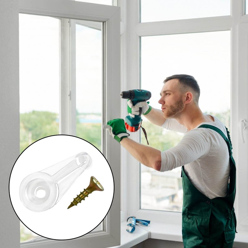 50 Pairs Glass Retainer Clips Kit Glass Cabinet Panel Clips