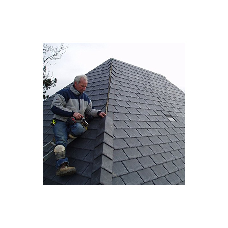 Tapco Slate Ridge Hip Tile Lightweight Strong Synthetic Plastic Roofing