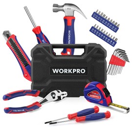 WORKPRO 35-Piece Tools Set, General Household Tool Kit with Storage Toolbox, Basic Tool Set for Home, Garage, Apartment, Dorm, New House, Back to School, and as a Gift