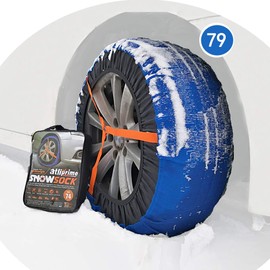 atliprime 2pcs Anti-Skid Safety Ice Mud Tires Snow Chains Snow Chains Fabric Tire Chains car Snow Sock on Ice and Snowy Road (AT-SB79)