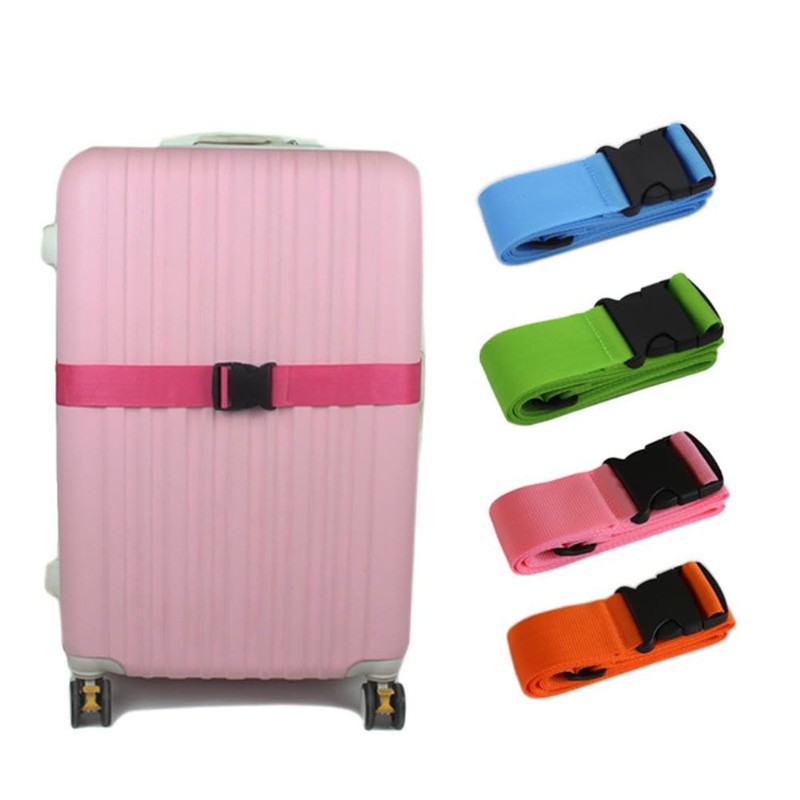Wambere Pack of 2 Wide 5 cm Suitcase Strap, Adjustable