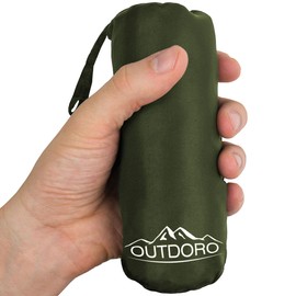 Outdoro Sleeping Bag, Ultra Lightweight Travel Sleeping Bag, Only 230 g Microfibre, Thin & Small, Lining, Travel Sheet