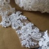 G-RUI 2yard Luxury Beaded Embroidery lace Appliques for Wedding Dresses