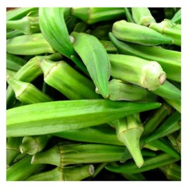 100 Emerald Okra Seeds for Planting Non GMO Heirloom Seeds Instant Latch Fresh Garden Seed