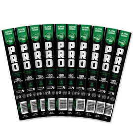 Wenzel's Farm PRO Snack Sticks - Naturally Smoked, Handcrafted with Real Quality Meat (Jalapeno Cheddar) Pack of 10 Sticks (1.9oz Each)