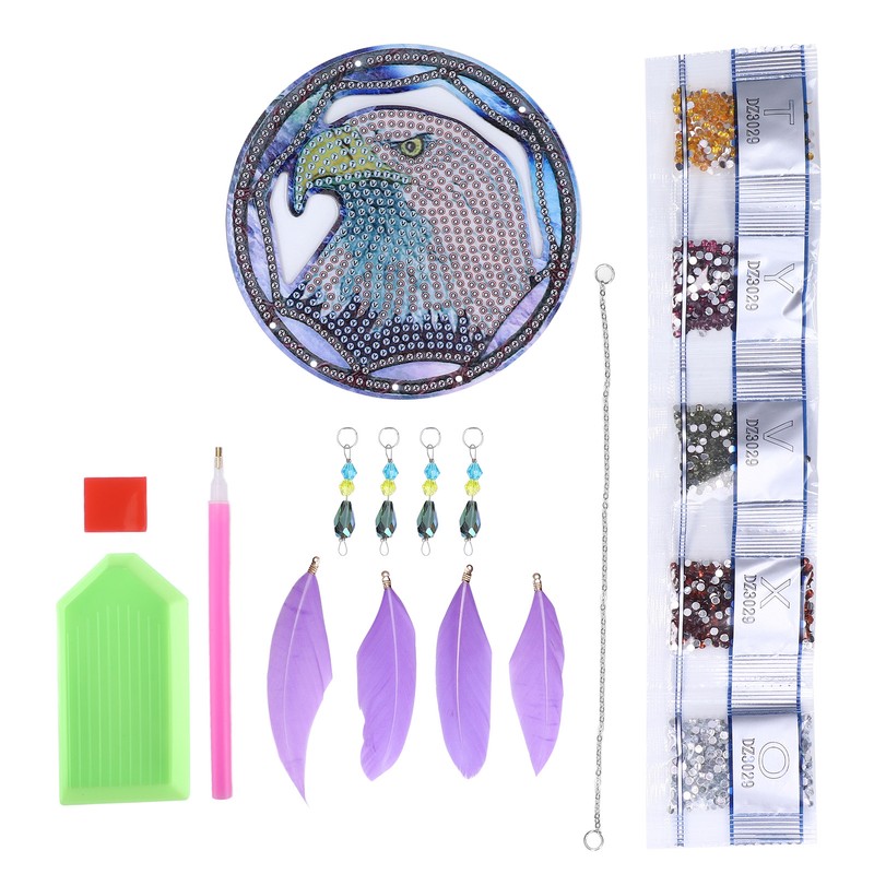 Diamond Painting Pendant DIY Eagle Diamond Painting Dreamcatcher Window Ornament