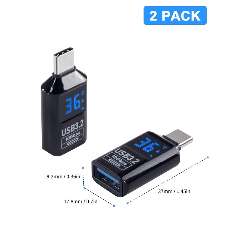 Poyiccot 10Gbps USB C to USB A Converter Adapter, USB