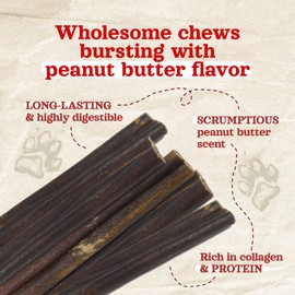 Natural Farm Bully Coated Gourmet Collagen Sticks (4 Inch, 25 Pack) – Real Bully Beef Coated, 95% Natural Collagen Dog Chews, Supports Healthy Joints, Skin & Coat - Best for Small & Medium Dogs