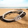 meberg Partner Bracelets Infinity Black White Couple Jewellery Love Jewellery