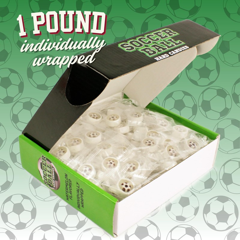 Soccer Ball Candy, Individually Wrapped Sports Treats, Bulk Team Party
