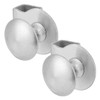 TEHAUX 2pcs Glass Door Pull Handles Glass Cabinet Clips for