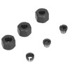 6Pcs Router Collet Adapter Carbon Steel 6mm 6.35mm 8mm Set
