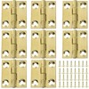 Piutouyar 8 Pack Butt Hinge 1 Inch Mini Hinges Solid