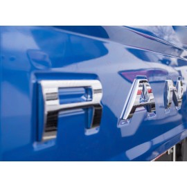 Leader Tailgate raised letters compatible with NEW RANGER 2024 25 Chrome