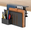 HAMOPY Desk Side Storage, Single-Layer Steel Hanging Desk Organizer with