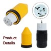 50 AMP Twist Lock Plug Female with Protective Cover, LL550C