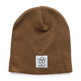 Dubinik® Beanie Hats for Men Women Beanie Hat Knitted Cuffed Winter Running Cotton Skull Acrylic, brown