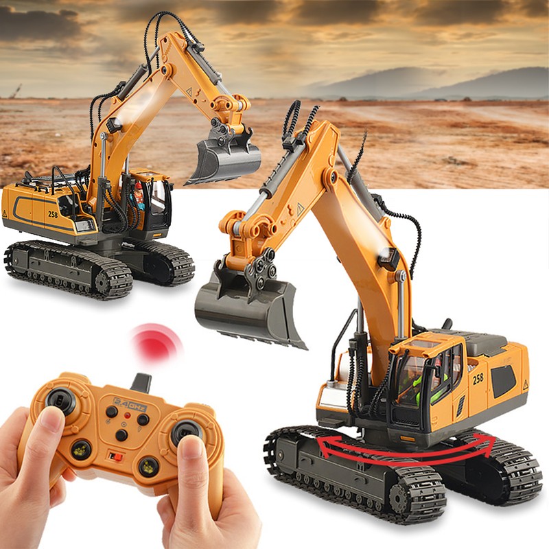 1/20 Excavator Rotate 680 Degrees 11 Channel Crawler Excavator Competition