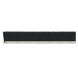 Tanis Brush MB400436 Galvanized Backed Strip Brush, Black Nylon Bristles, 2" Trim Length, 3' Overall Length, 3/16" Thick, 0.014" Bristle Diameter