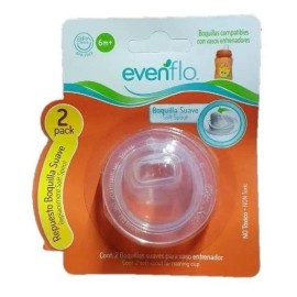 Pack x2 Boquillas Suaves Para Vaso Entrenador Evenflo 6m+