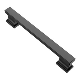 Alzassbg 10 Pack Matte Black Cabinet Pulls, 5 Inch(128mm) Hole Centers Kitchen Cabinet Handles for Cabinets and Drawers AL3061MB