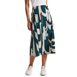 Street One Women's Wrap Midi Skirt, Tide Blue