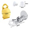 SANNIX 60-Piece Round Flat Back Earring Set: Non-Pierced Clip-On Earring
