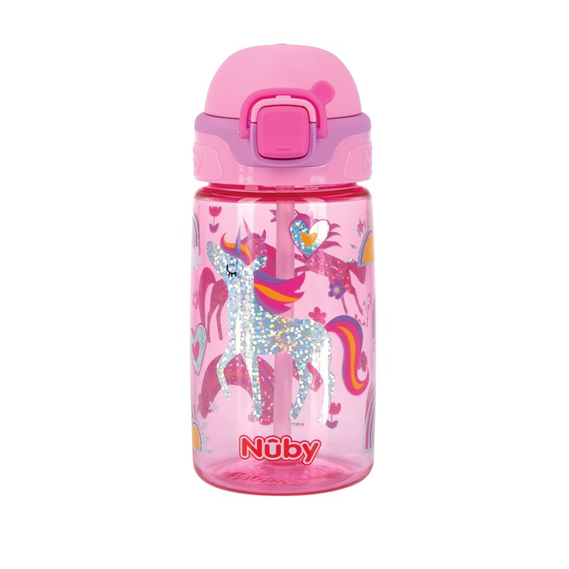 Vaso Thirsty Kids Flip-It Bolt Boquilla Suave - Rosa