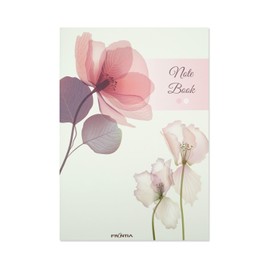 Frontia A5 Notebook, Crystal Flower, 5mm Grid lines, for students, travellers, office, Writing diary, Subject Notebooks 24Sheets 48pages (6 Packs, Bulk Pack)
