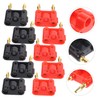 ORFOFE 10pcs Gold Plated Dual Banana Plug Connectors for Audio