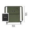WANDF Drawstring Backpack with Shoulder Pads Sports Gym Bag Water