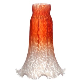 Lily Lampshade Only Orange Tulip Flower Glass Lamp Shade Replacement Tiffany Style Lily Table Floor Lampshade Replacement