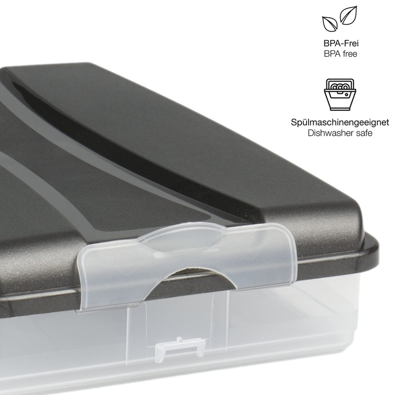 Hausfelder Cold Food Containers for Fridge, Stackable Food Box, Fridge