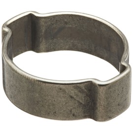 Oetiker 15100010 Stainless Steel Hose Clamp, Double Ear, Clamp ID Range 16.2 mm (Closed) - 20.0 mm (Open) (Pack of 5)