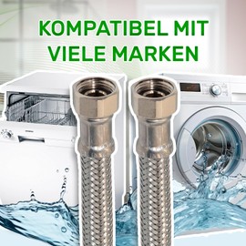 Flexible Water Connection Hose Length 20 cm Diameter 13 mm Connection Type Female Thread 1/2 Inch x 1/2 Inch ONIX TECH