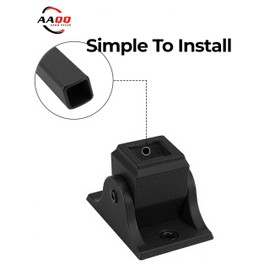 AAqq Decor 36-Pack Iron Baluster Swivel Shoes with 72-Pack Screw for 1/2" Square Balusters for Staircase Interior(A-Flex-36)