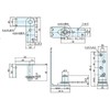 Atlas No.900-1 Center Hanging Gravity Door Hinge, Frame Mount Type,