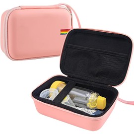 Leayjeen Portable Travel Case - Hard Shell Asthma Protective Case, Inhaler,Masks and Accessories Carrying Case (CASE ONLY)