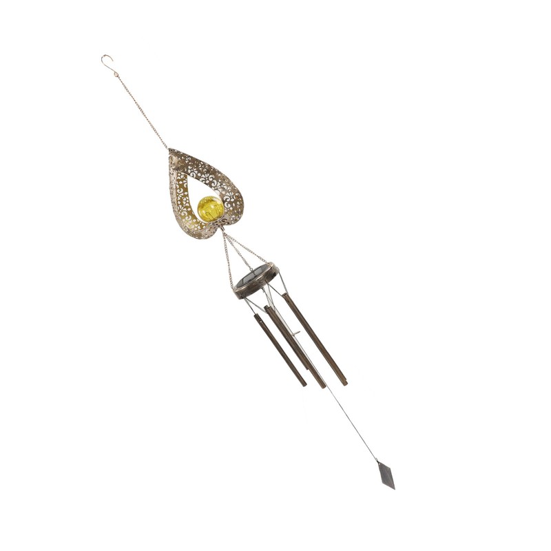 Outdoor Solar Wind Chime Light Hanging Warm LED Mobile Hanging