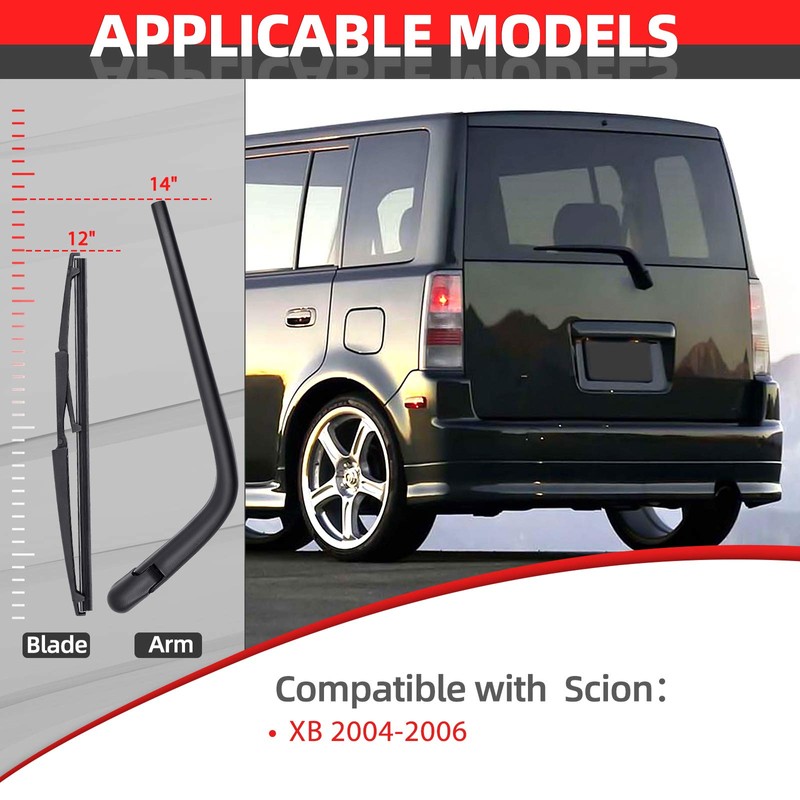 Replacement For SCION XB 2004-2006, Rear Windshield Wiper Back Arm