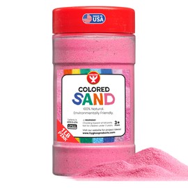 Hygloss Colored Sand for Crafts – 1 lb Bottle, Pink – Vibrant Colorful Fine Sensory Play Sand Art Kits for Kids – Classroom Activities for Children 3 4 5 6 7 8 9 10 11 12 – Safe for Ages 3+