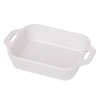 Staub Rectangular Dish, White, 7.5 x 6 - White