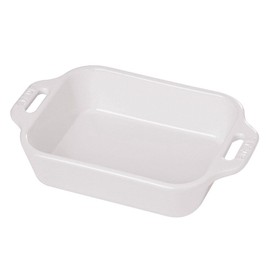 Staub Rectangular Dish, White, 7.5 x 6 - White