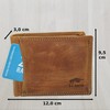 Wild Things Only Leather Wallet Rustic Design Cowhide Men's Wallet