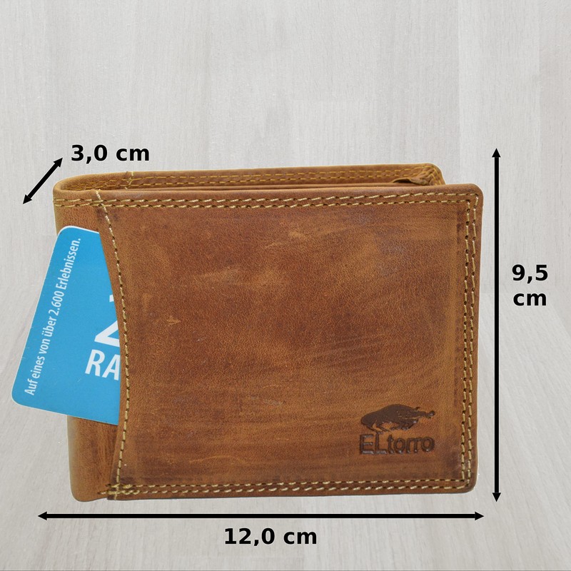 Wild Things Only Leather Wallet Rustic Design Cowhide Men's Wallet