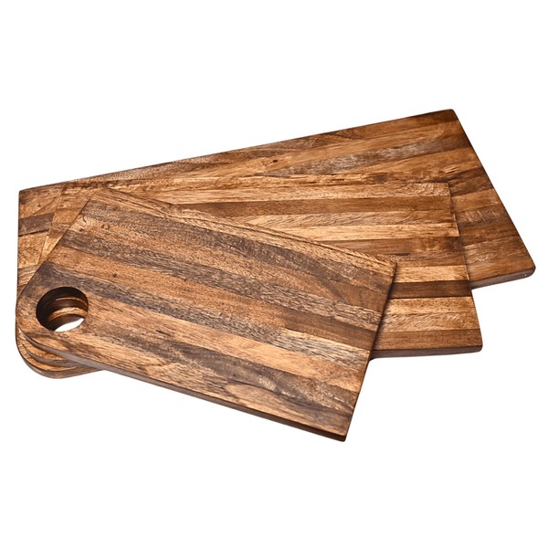 IXXORA Handcrafted Acacia Mango & Teak Solid Wood Chopping/Charcuterie Boards