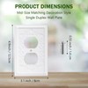 Decorative Outlet Covers Wall Plate, Petal Relief Design Classic Style,