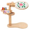 Embroidery Hoop Stand, Rotated Wooden Embroidery Holder Adjustable Rotatable Cross